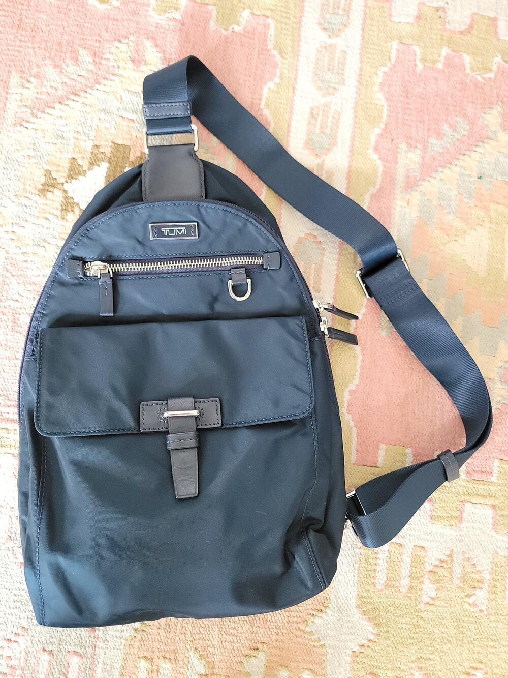 Tumi Navy Celina Voyageur Travel Sling Bag